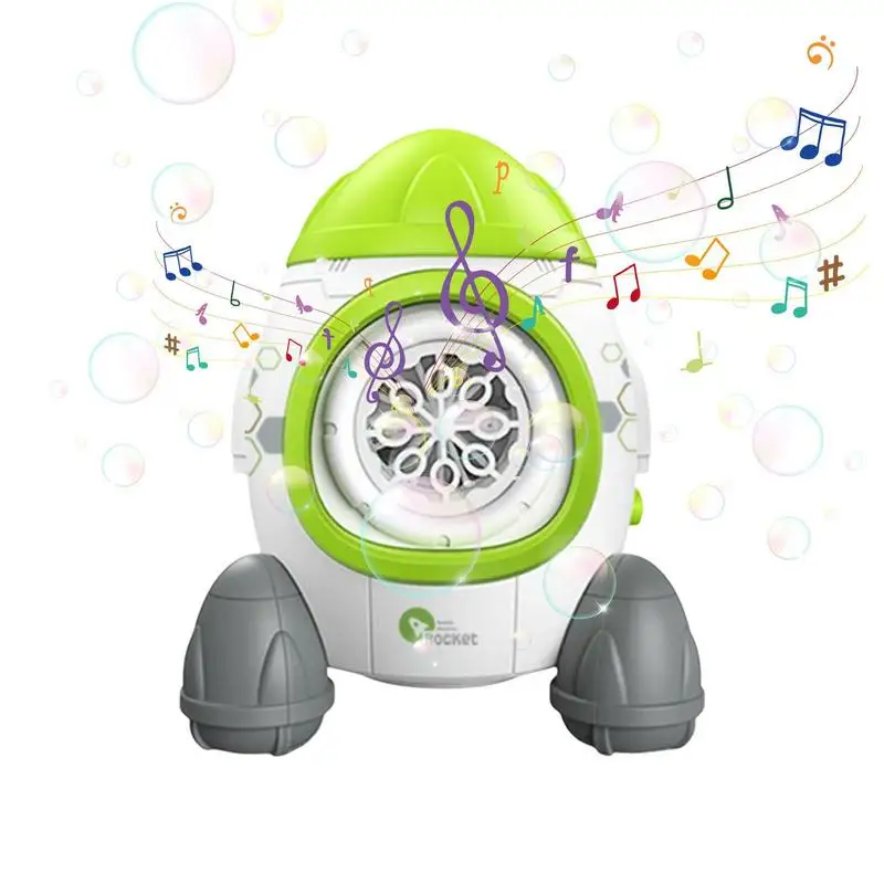 

Bubble Blower Durable Automatic Bubble Blower With LED Colorful Lights And Music Electric Bubbles Machine For Outdoor Activities