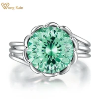 wong rain 100 925 sterling silver flower 7 5ct created moissanite gemstone wedding engagement women ring fine jewelry wholesale
