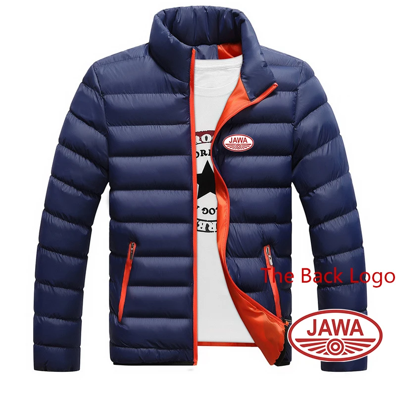 Осень-зима 2023 мужские спортивные куртки с логотипом мотоцикла JAWA удобные для