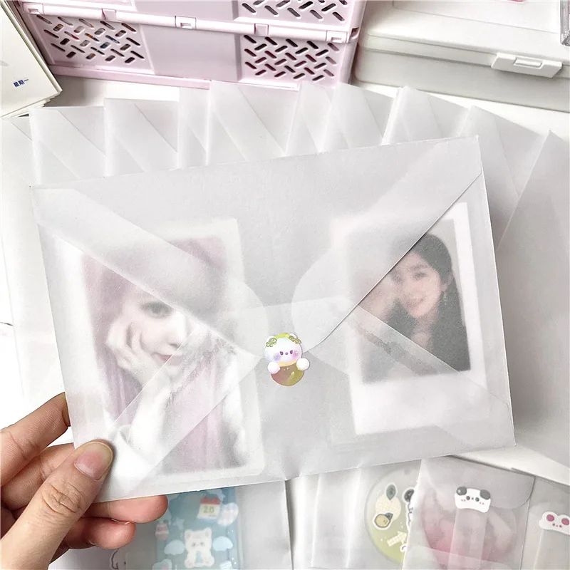 

Translucent Small Card Holder Card Package Waterproof Gift Packaging Sulfuric Acid Envelope Bag Mini Envelopes