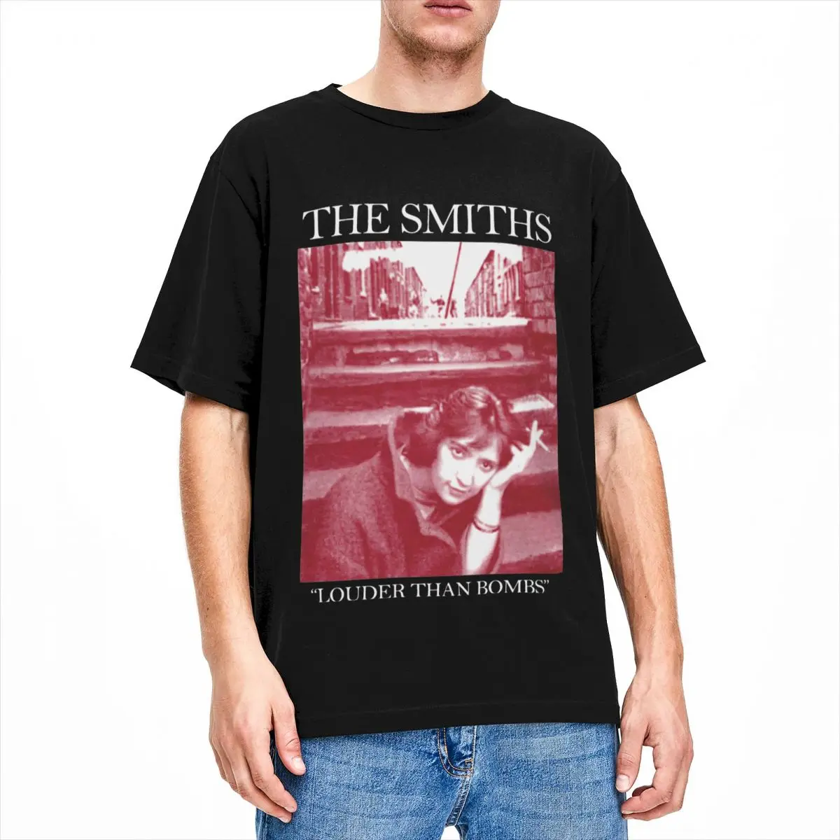 

Men Women's T-Shirts Louder Than Bombs The Smiths Merch Crazy Pure Cotton Short Sleeve T Shirt Crewneck Tops Printed