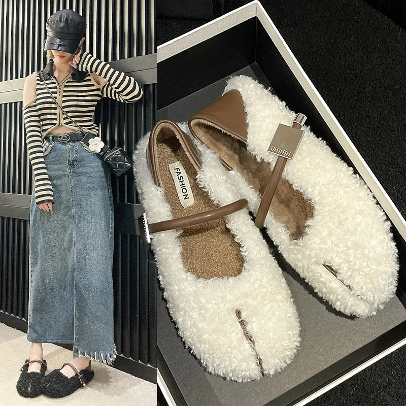 

Women Female Shoes Low Heels Dress Short Plush Rome Flock Basic Rubber with Low Heels Shoes Woman Flats Dress Rubber Rome Basic
