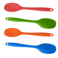 4pcspack kitchen for cooking serving mixing silicone spoon one piece design safe heat resistant stirring baking easy clean