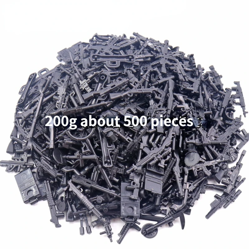 

About 250/500 Pieces Military Special Police Weapon Set Building Blocks MOC Character Accessories Model Building Blocks DIY Toys