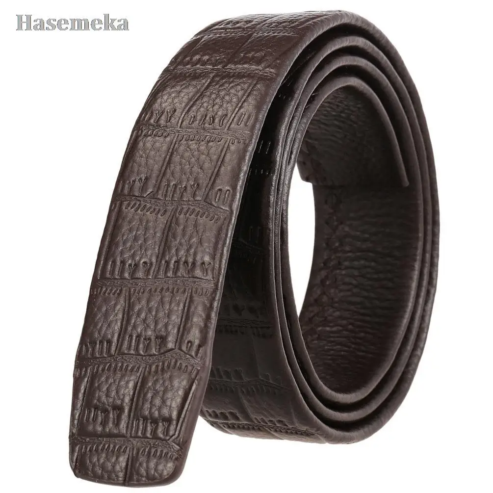

Genuine Leather Belt for Men No Buckle 3.5cm Men's Automatic Buckle Belt Without Buckle High Quality Cowhide Leather Belt