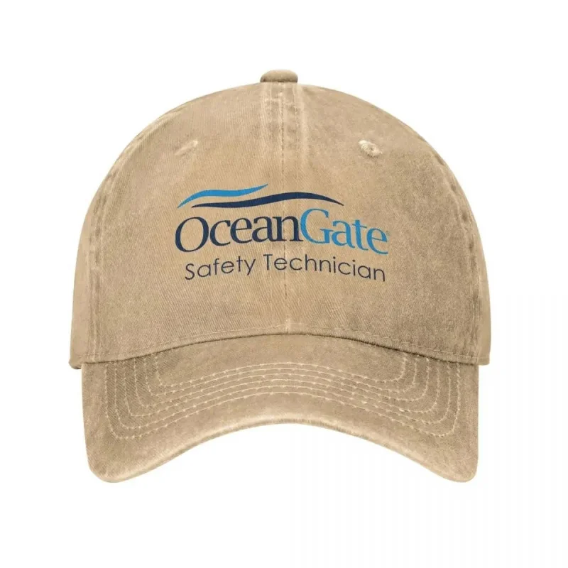 Фото Винтажная бейсболка Oceangate Safety Engineer, унисекс, с эффектом потертости, для активного отдыха, всесезонная, для путешествий №1