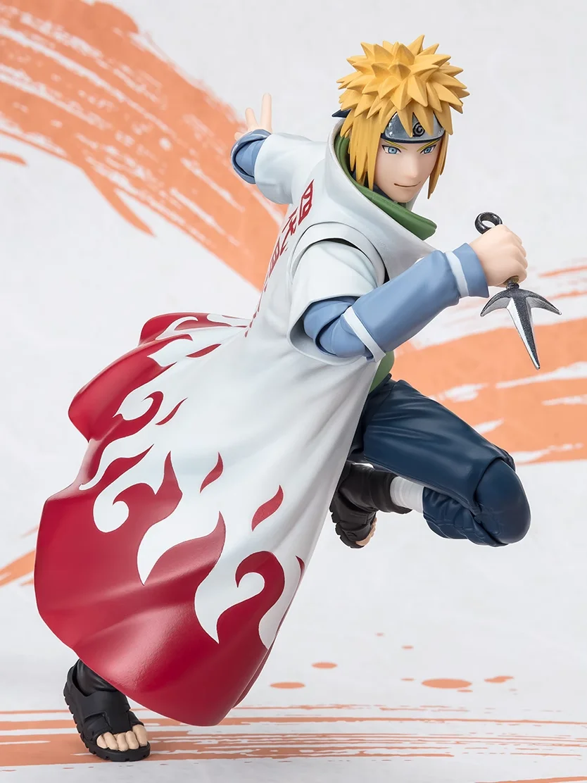 Оригинальный Bandai S.H.Figuarts Naruto Shippuden Namikaze Minato NARUTOP99 аниме фигурку игрушки модель из