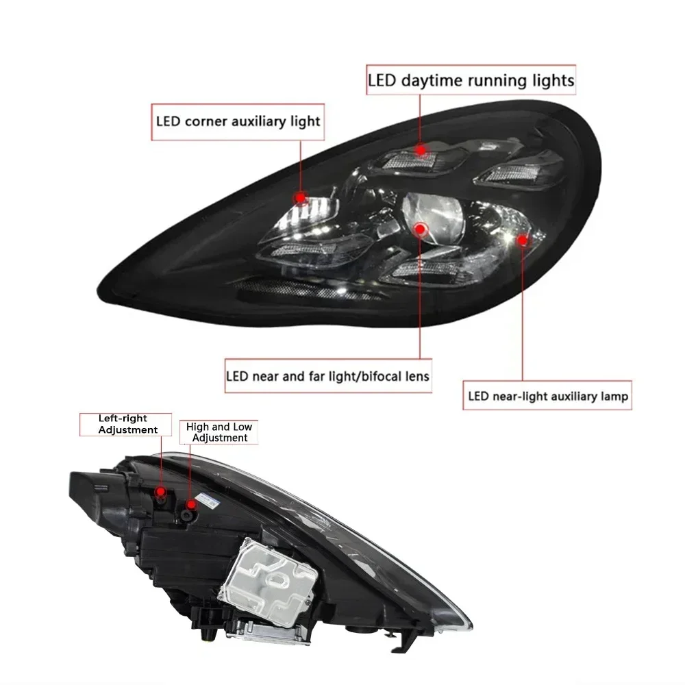 Автомобильный налобный фонарь для Porsche Panamera 971 2017 2018 2019 2020 2021 2022 обновленный Новый
