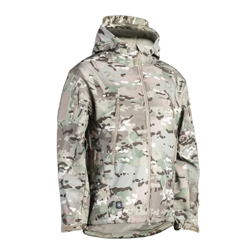 

Military Shark Skin Soft Shell Jackets Men Tactical Windproof Waterproof Jacket Men Army Combat Jackets Male Hooded Bomber Coats