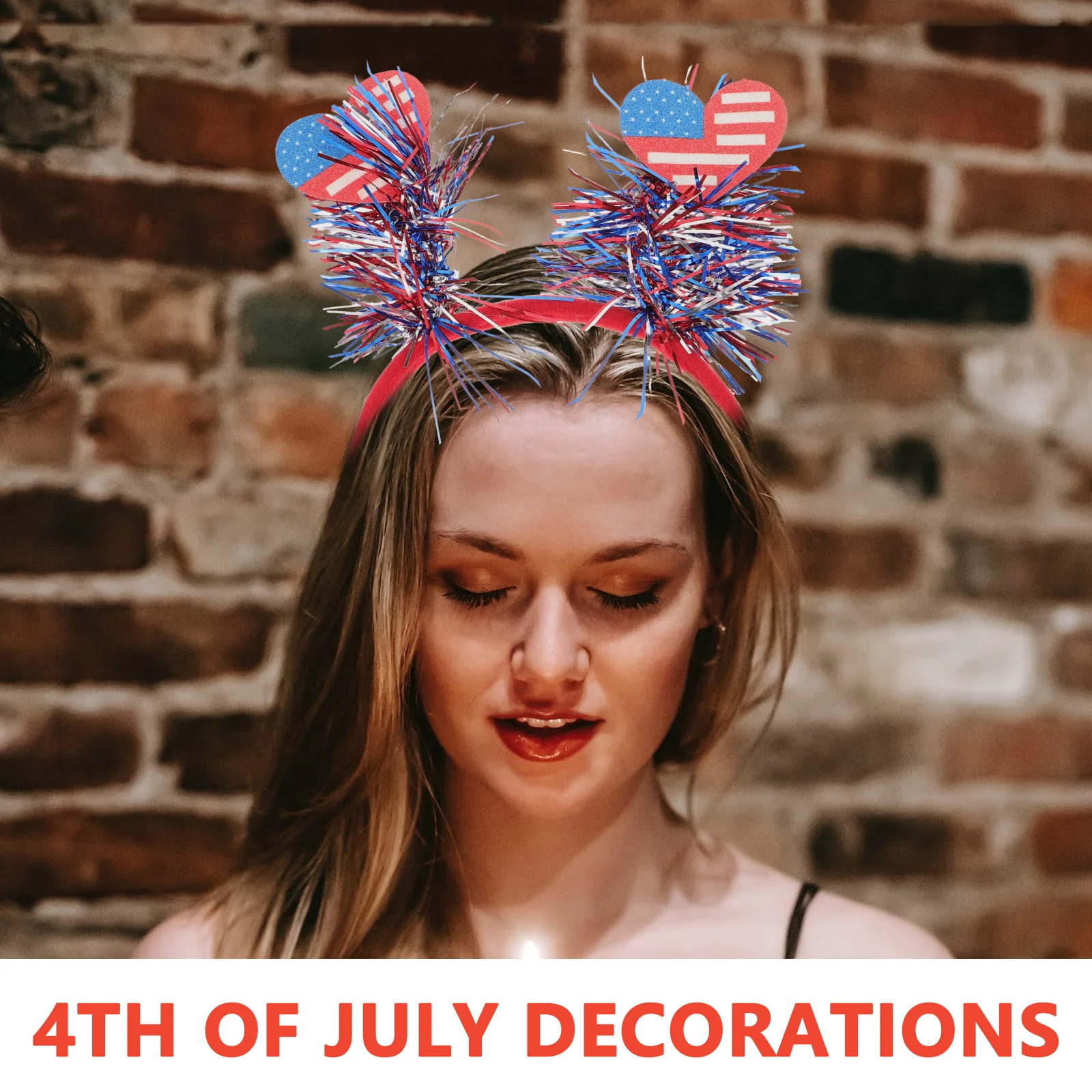 Повязка на голову ко Дню независимости бопперы объемная 4 июля украшения для