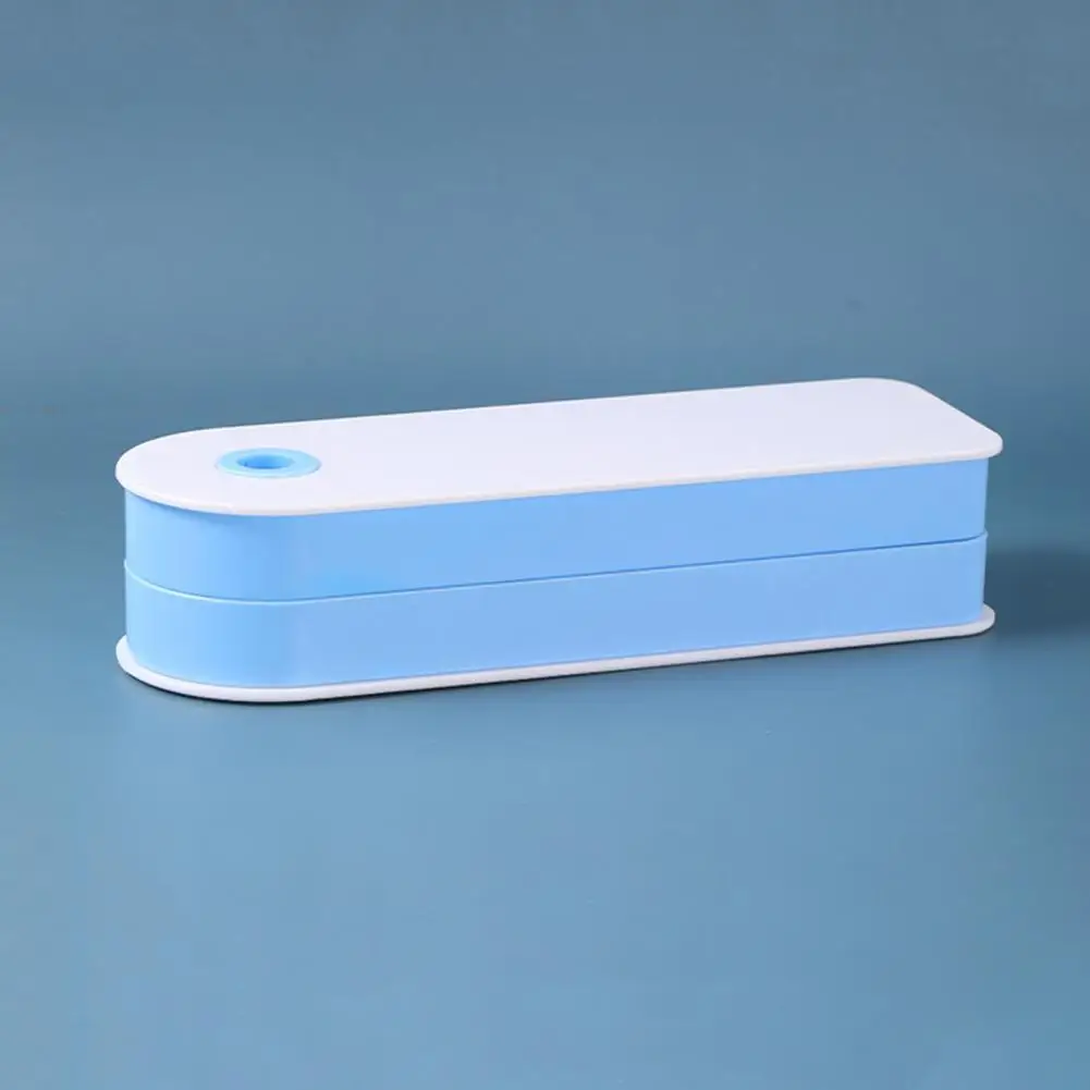

Double Layer High Quality Rotation Plastic Hidden Sorting Box Plastic Under Desk Drawer Detachable for Student