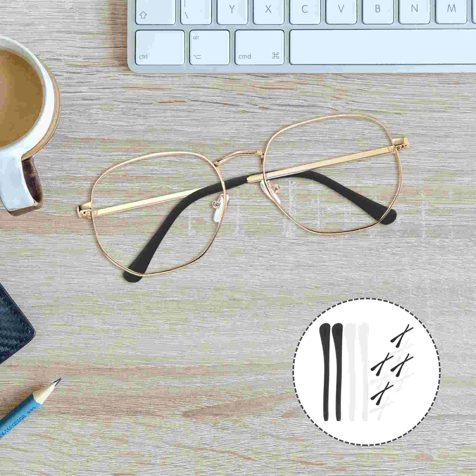 

10 Pairs Glasses Arm Replacement Silicone Ear Grip Spectacle Legs Cushions Eyeglasses Silica Gel Pads Grips