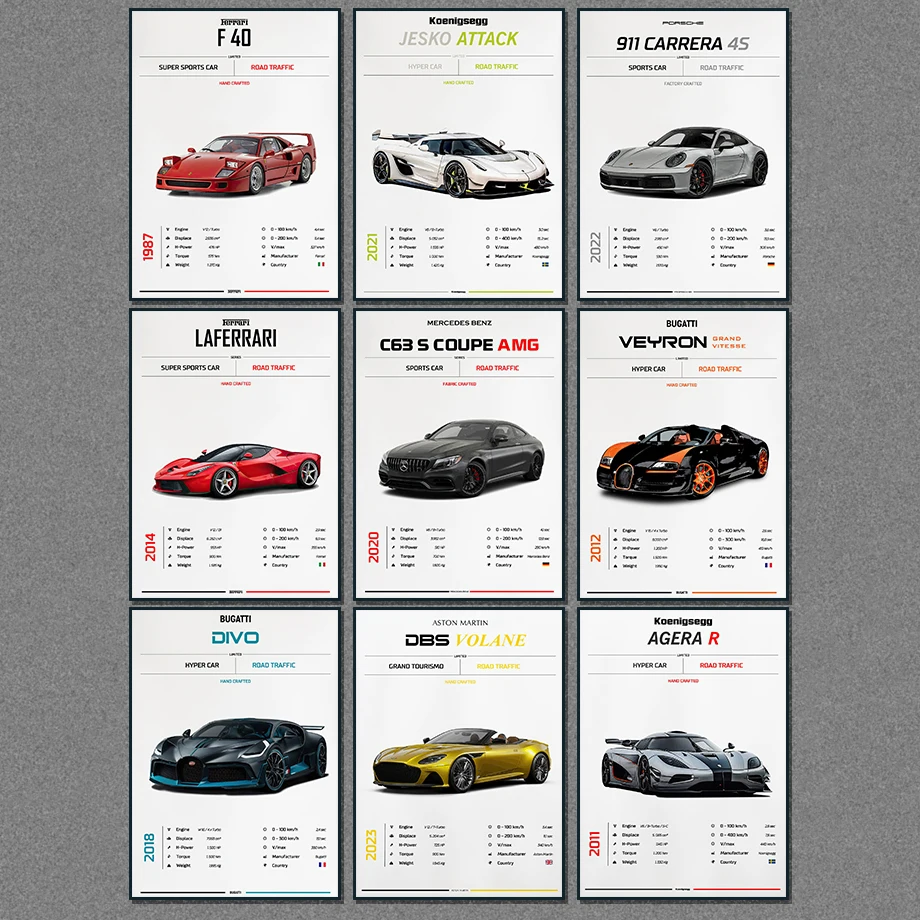 Картина на холсте с изображением автомобиля