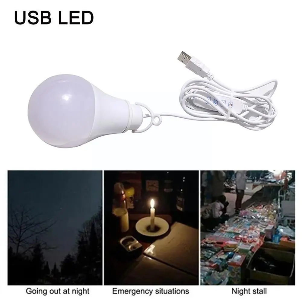 

Энергосберегающий светодиодный фонарь, освещение для кемпинга, домашний аварийный светильник, ночной светодиодный переключатель с лампоч...