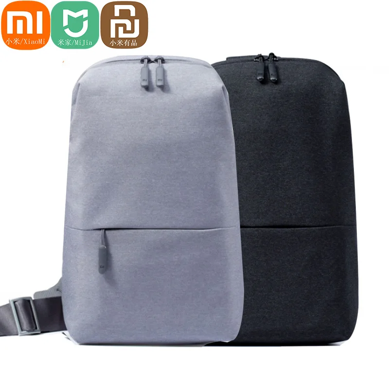 Original Xiaomi mijia Backpack Sling Bag Leisure Chest Pack Small Size Shoulder Type Unisex Rucksack Crossbody Bag 4L Polyester