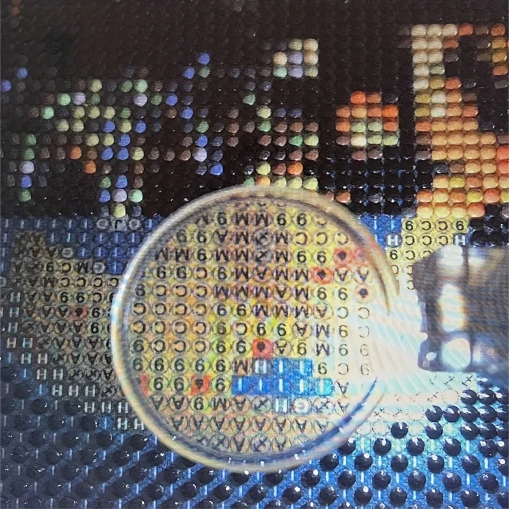 1-10 Шт. Алмазная Живопись Ручной Увеличительный Стеклянный Круглый Пластиковый