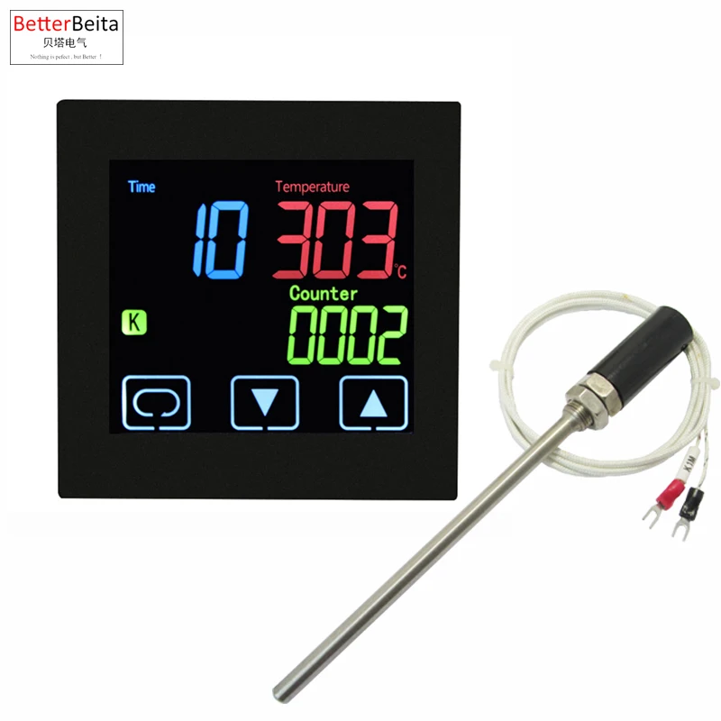 kitchen fryer thermostat with time function with counter function Fried food chicken Fry Pan Temperature controller with timer