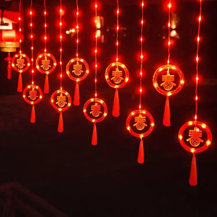 Новогодняя светодиодная гирлянда-фонарь для дома