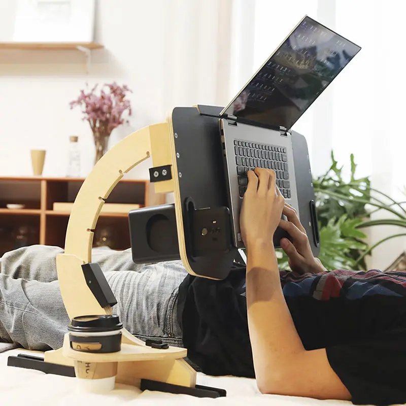 

Laptop desk bed foldable adjustable angle multi-function lazy desk portable bracket escritorios de habitación computer desk