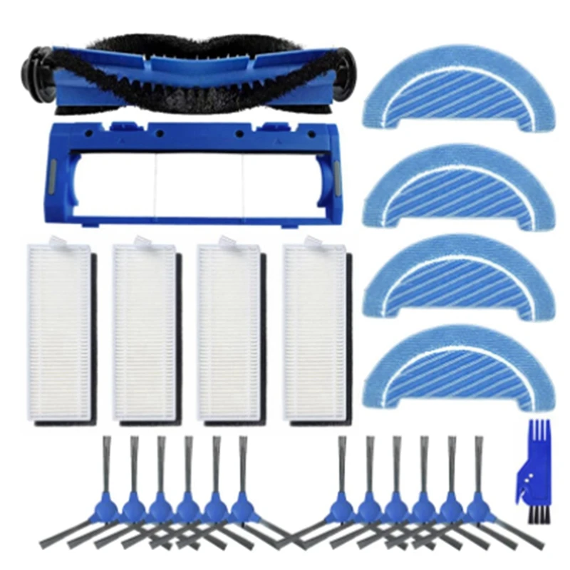 

Сменный HEPA-фильтр, 1 комплект, основная роликовая щетка, Швабра, ткань, боковые щетки для Conga 1090 Запчасти для робота-пылесоса