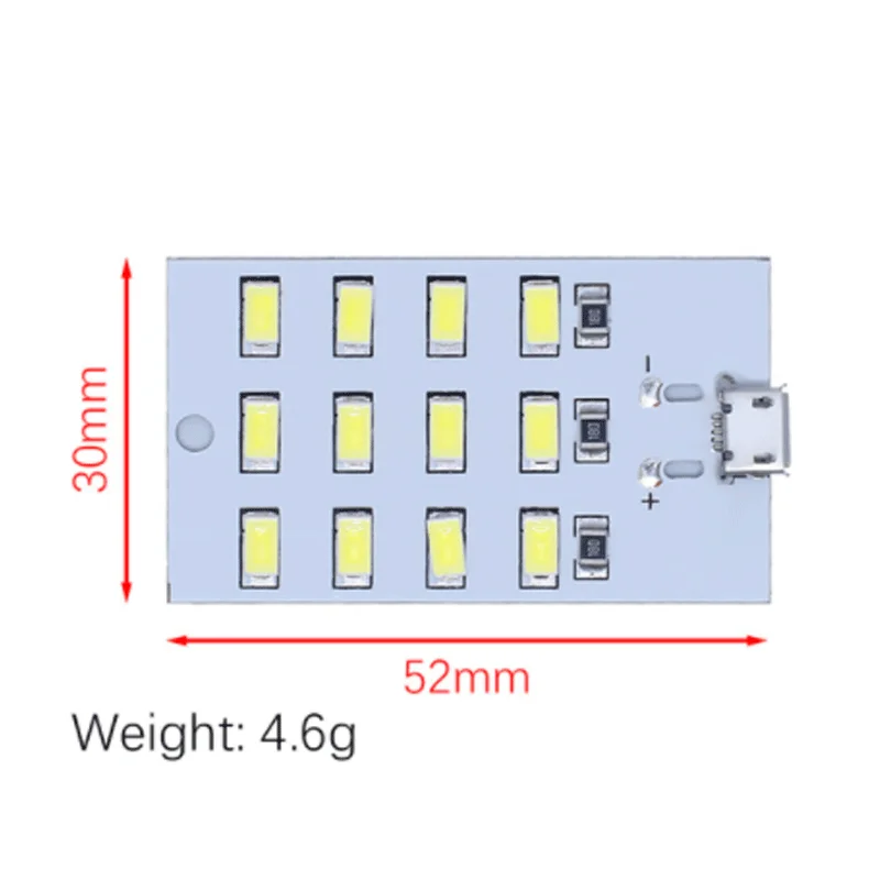 Высококачественный светодиодный светильник 5730 smd 5 в мА ~ белый Mirco Usb Светодиодная