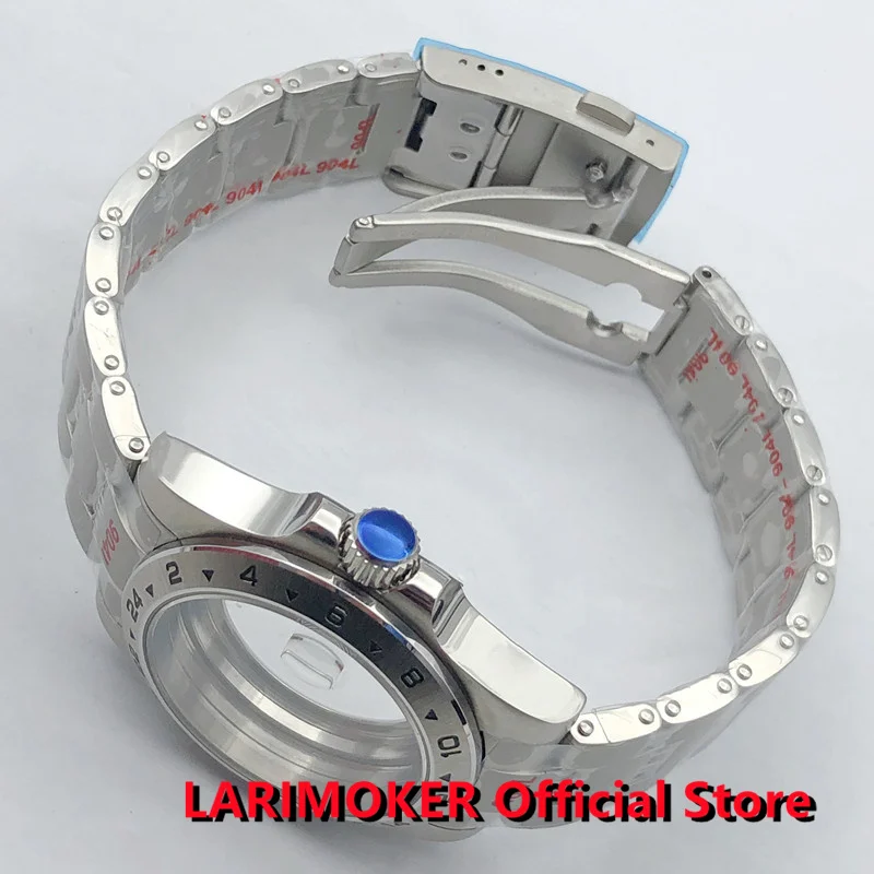 Цена Браслет LARIMOKER с сапфировым стеклом, 40 мм, подходит для PT5000 NH34 NH35 ETA 2824 MIYOTA8215 821A Mingzhu2813 DG3804