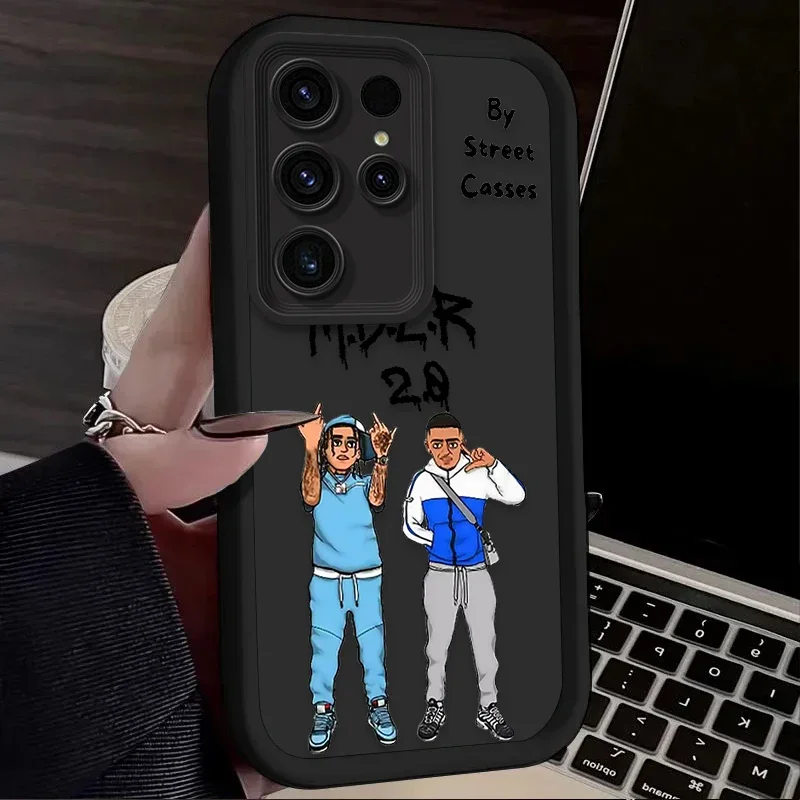 Фото Чехол M-Morad MDLR Rapper для Samsung Galaxy S23 S24 S25 Ultra S22 S21 Plus FE A36 A56 A26 A16 A06 A15 A25 A35 A55 5G Soft Cover №4