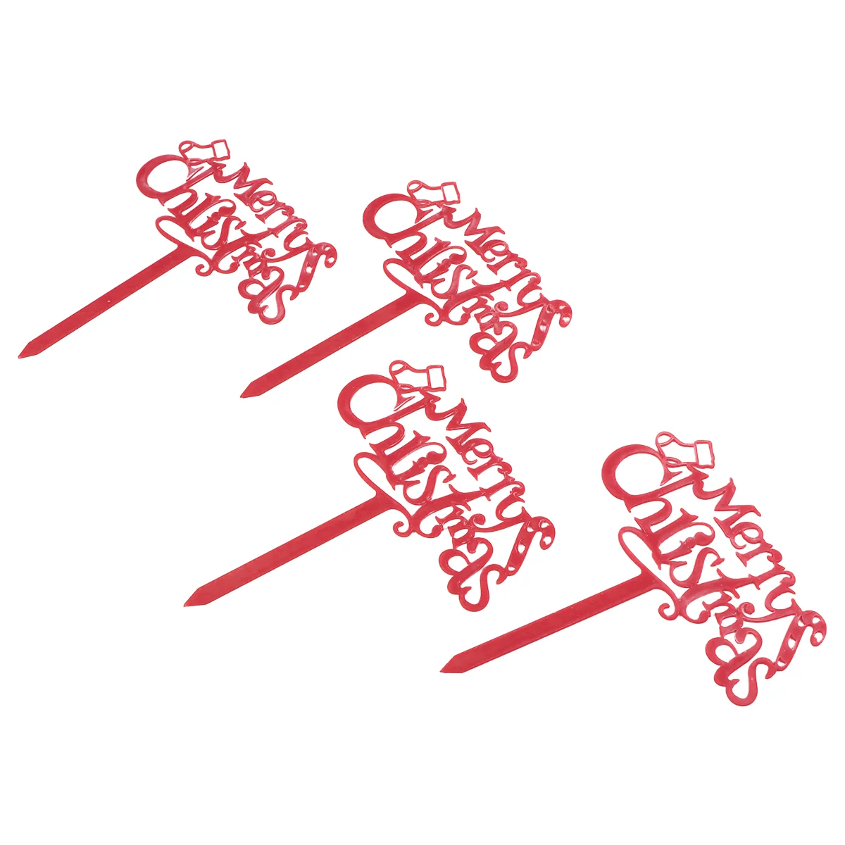 

Christmas Cupcake Topper Cake Pick Picksmerry Party Holiday Decoration Dessert Toppers Fruit Appetizer Decorations Decor Fvaors