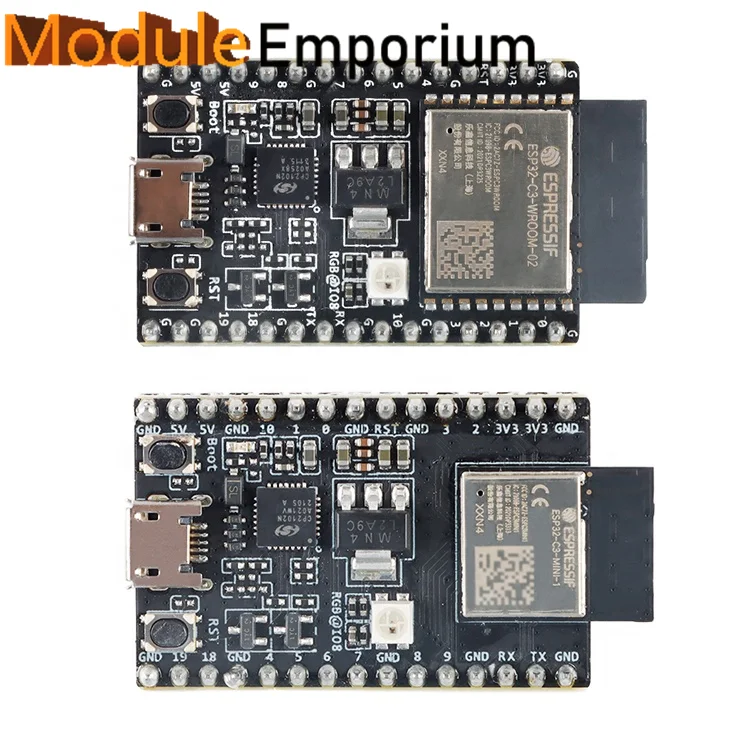 

ESP32-C3-DevKitM-1 ESP32-C3-DevKitC-02 ESP32-C3 Development Board ESP32-C3-MINI-1 ESP32-C3-WROOM-02 WiFi BLE Wireless Module