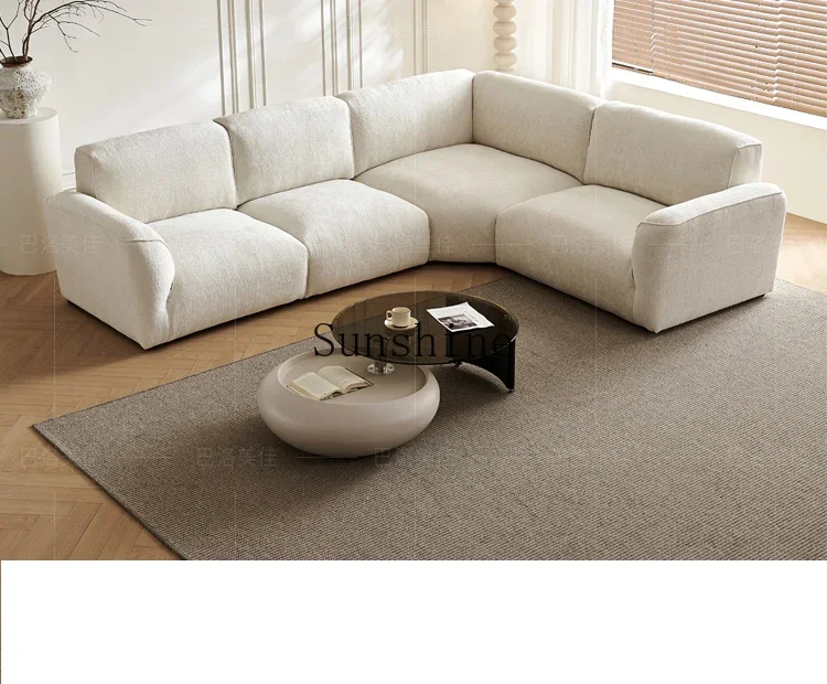 Французский кремовый уголок принцессы комбинированный диван Chenier Down бежевая