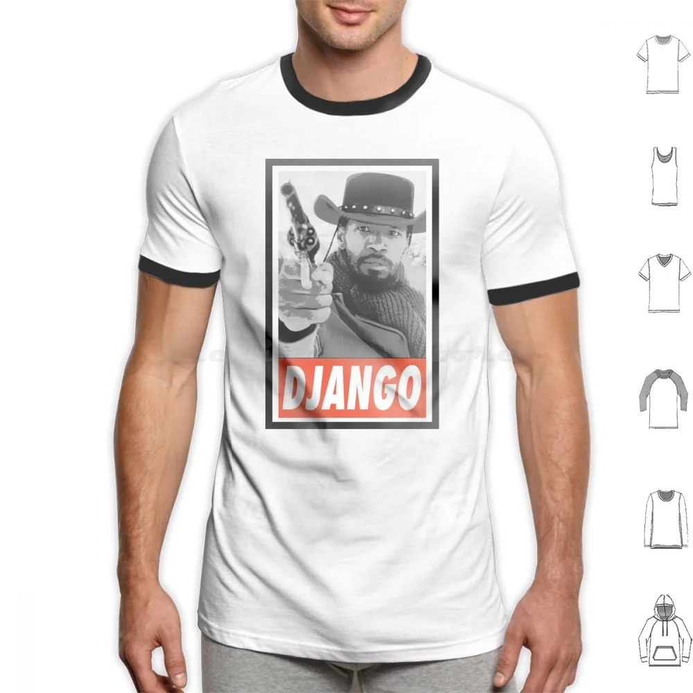 Movies-Django T Shirt 6Xl Cotton Cool Tee Tank Dogs Reservoir Dogs Geek Classic Legend Quentin Tarantino Tarantino Quentin