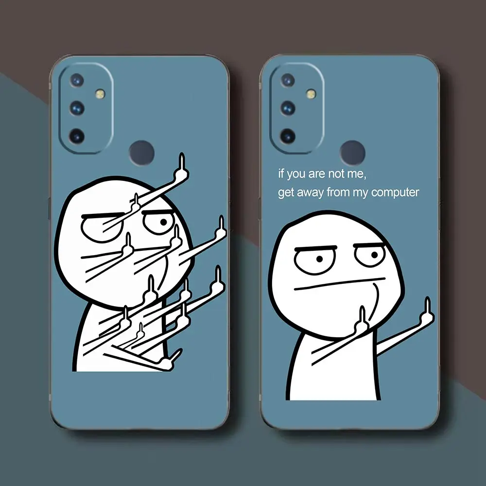 

Funny Cartoon Middle Finger Funda Case For Oneplus 9 8 8T 7 7T 6 6T 5 5T NORD N100 N10 2 CE 5G Pro Nokia 3.1 6 7 7.1 Plus Case