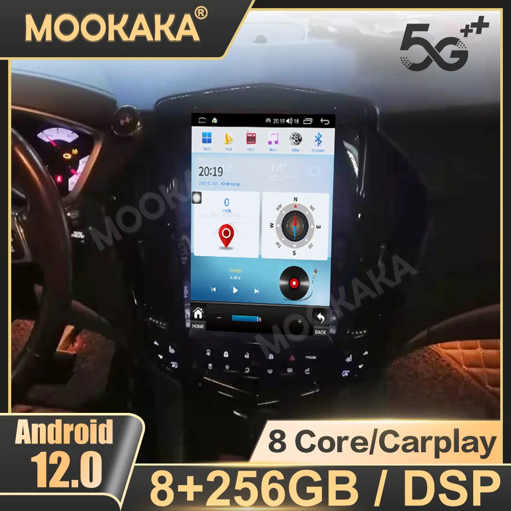 

12,1 дюймовый Carplay Android 12 для Cadillac SRX 2008-2012 навигация мультимедийный плеер сенсорный экран стерео головное устройство