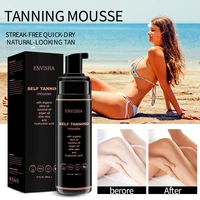 envisha body skin care self tanning mousse spray fast face tan cream moisturizing makeup foundation bronzer nourishing lotion