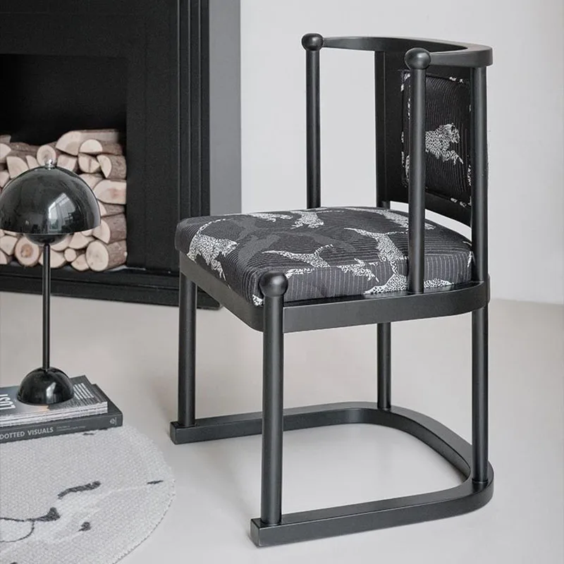 Обеденный стул с черными ножками стулья для кафе гостиной роскошные обеденные