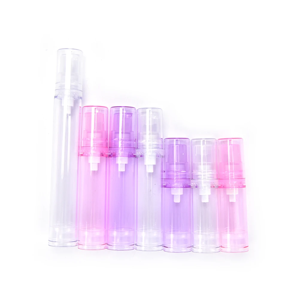 

1PC Empty airless pump plastic bottles vacuum pressure emulsion bottle with lotion pump on travelling cosmetic packaging