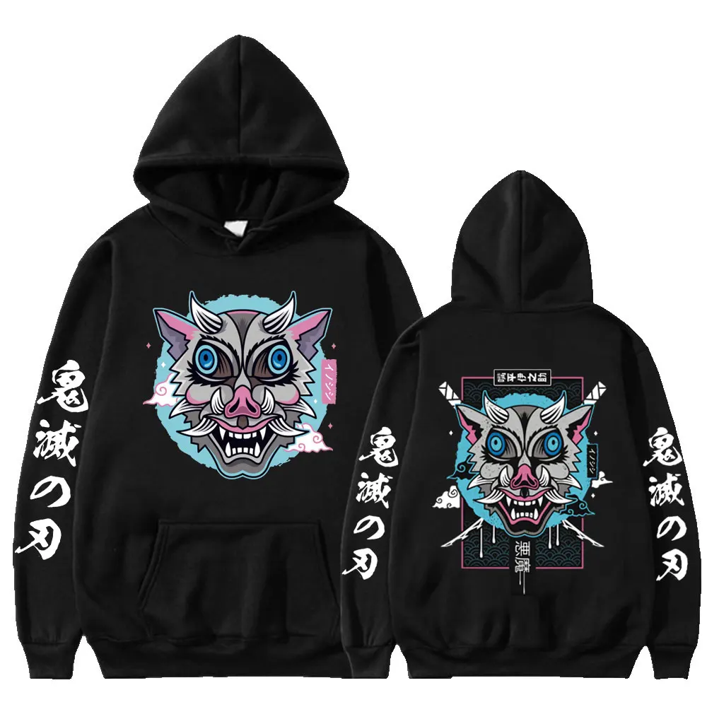 

Толстовка унисекс с длинным рукавом, аниме рассекающее демонов худи, Повседневная Толстовка в стиле Харадзюку