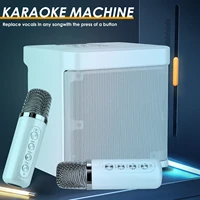 100w home karaoke explosive portable dual microphone bluetooth speaker outdoor home smart external device caixa de som
