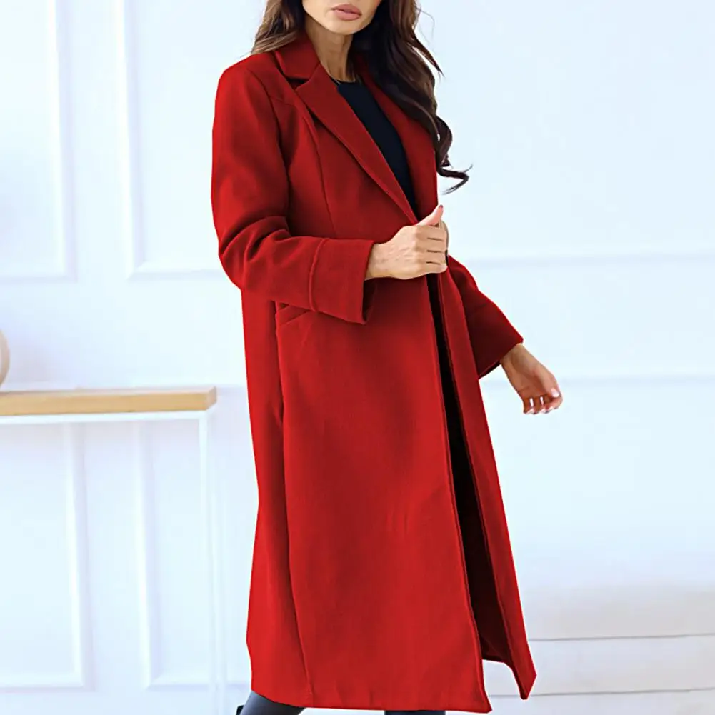 

Winter Overcoat Long Sleeves Commute Clothes Thermal Heat Retention Women Overcoat Winter Coat for Dating