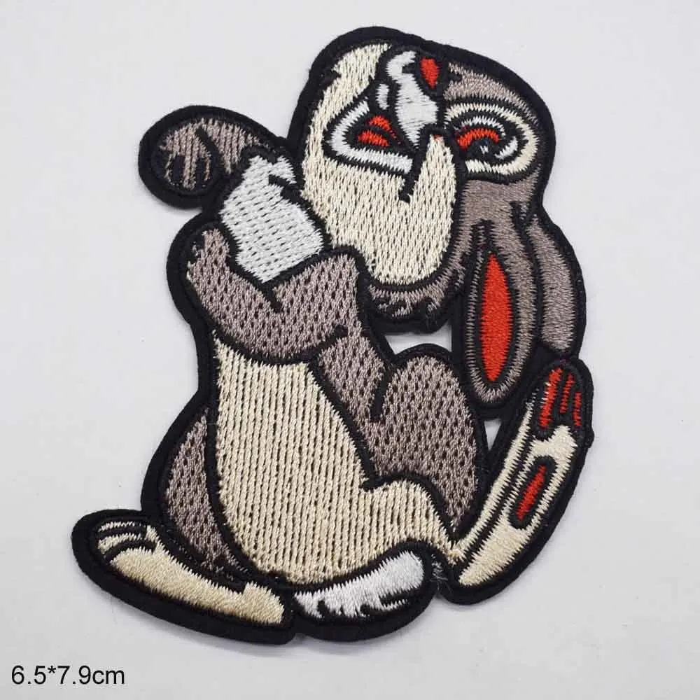 Disney Sofia Clover Rabbit Bunny Iron On Embroidered Clothes Patches For Clothing Stickers Garment Apparel Accessories |