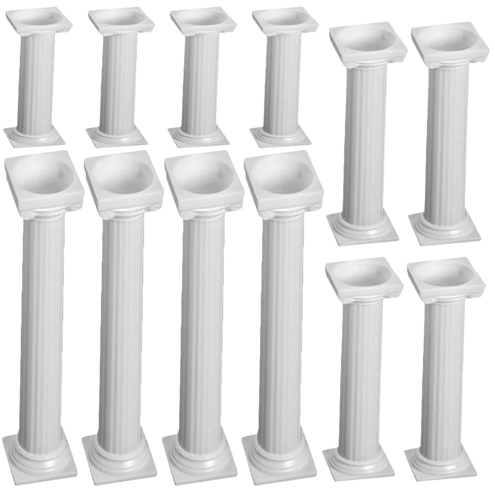 

24 Pcs Tool Wedding Decor Cake Stand Stacking Multi-layer Base Tools Tier Display Plastic Separator Rod Tiered