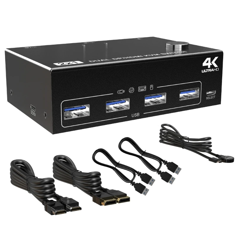

USB3.0 High Port Double Channel KVM Switcher 202DH3 High Display and Smooth Color Performances