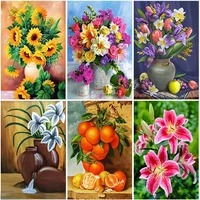 diy flower 5d diamond painting full square drill mosaic floral diamond embroidery resin cross stitch wall art home decor gift