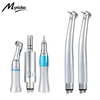 dental led high speed handpiece ceramic bearing turbine 2pcslow speed key set with contra anglestraight airmotor 24 hole