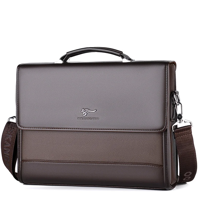 2022 New Men's Briefcase Male Handbags tote Pu Leather  Business Shoulder Bag for Men Laptop Bags Man Organizer for Documents