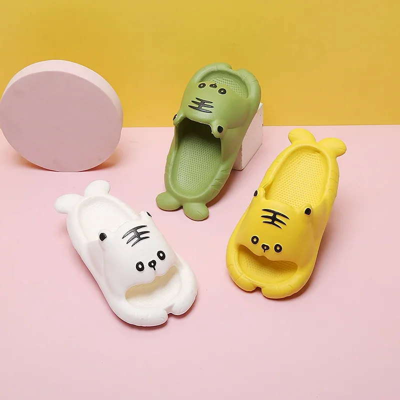 Детские мюли и сабо Нескользящие сандалии с тигром удобные пляжные тапочки