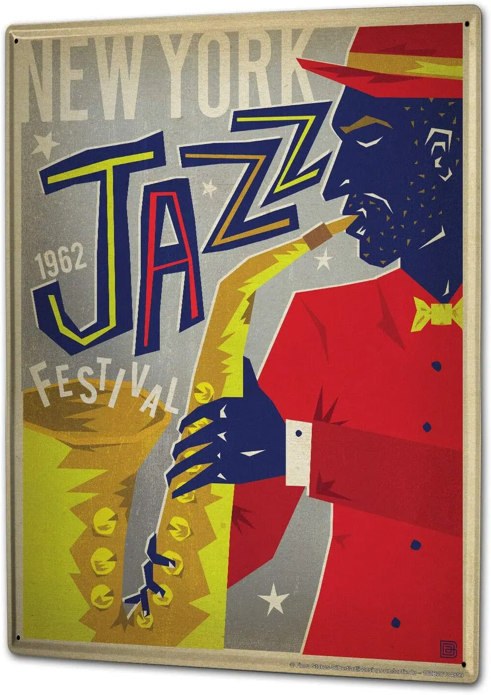 

Tin Sign (Jazz New York) 12x8 inch Decoration Bar Home Cafe Wall Retro Decoration wall decor metal metal decor
