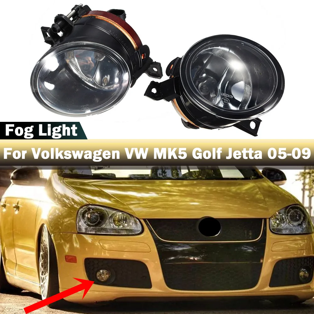 

Fog Light Fog Lamp Driving Light For VW Jetta Bora Golf Mk5 GTI 2004-2010 Front Bumper Halogen Fog Lamp Car Accessories