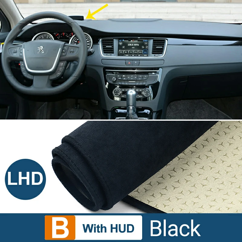 

Накидка На Приборную Панель Peugeot 508 SW GT 2010-2018, Солнцезащитный Коврик, Нескользящий