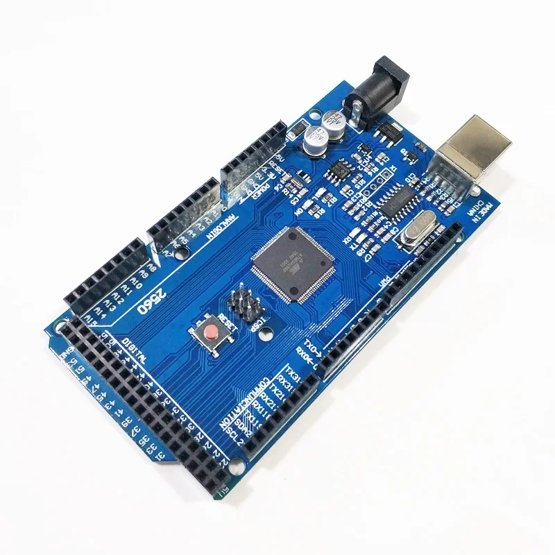 USB-плата MEGA2560 MEGA 2560 R3 (ATmega2560-16AU CH340G) AVR, макетная плата MEGA2560 PRO для платы расширения Arduino
